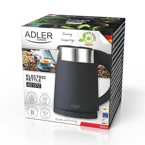 Електрочайник Adler AD 1372 Black 0,6 л
