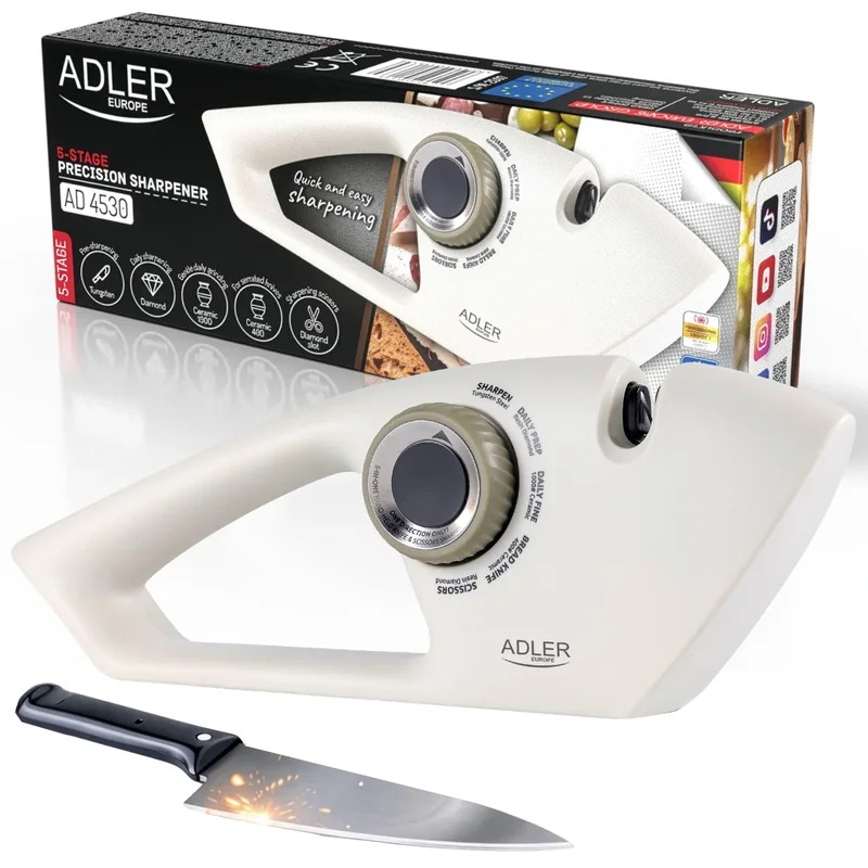 Електрична точилка Adler AD 4530 для керамічних та стальних ножів