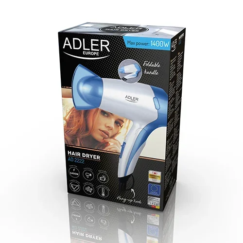 Фен Adler AD 2222 2200 Вт з режимами швидкості та температури