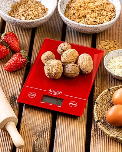 Кухонні ваги Adler AD 3138 Red цифрові 5 кг платформа