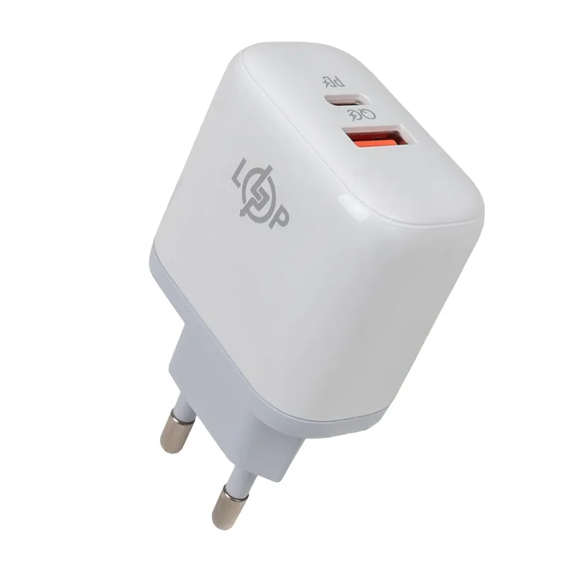 Зарядний пристрій LogicPower 45W Type-C+USB QC4+ з кабелем