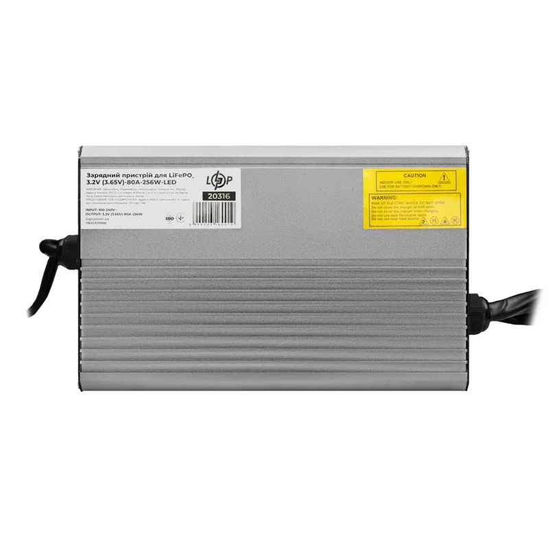 Зарядний пристрій LogicPower для LiFePO4 3.2V, 80A, 256W, LED