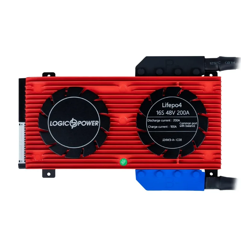 BMS плата LogicPower LP LiFePO4 48V 16S 200A / 100A