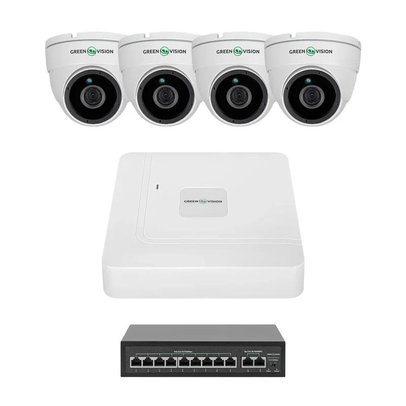 Комплект відеоспостереження GreenVision GV-IP-K-W98/4 4MP