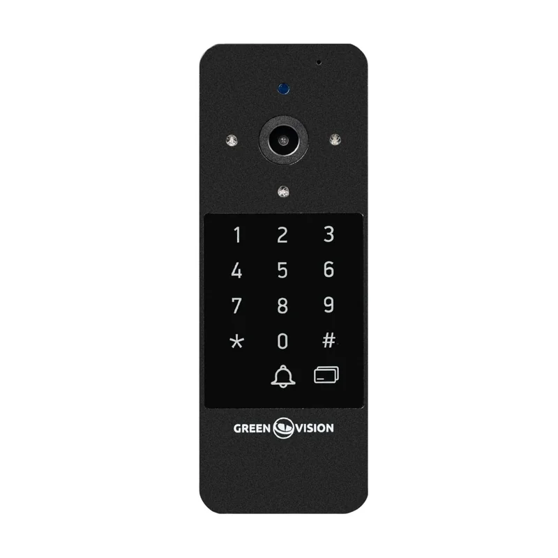 Панель виклику GreenVision GV-007-M-PV10-160 Black AHD 2MP