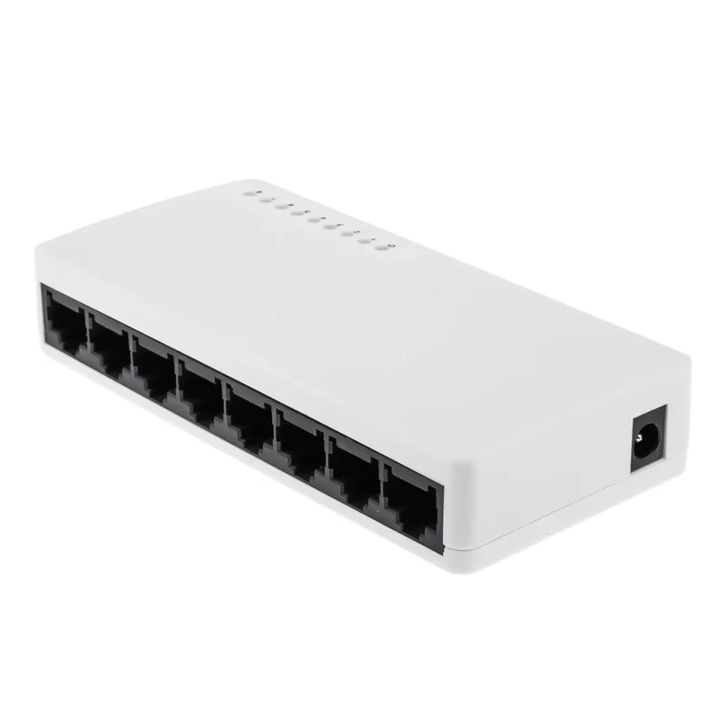 Мережевий комутатор GreenVision GV-002-H-08P 8 портів 10/100 Мбіт/с