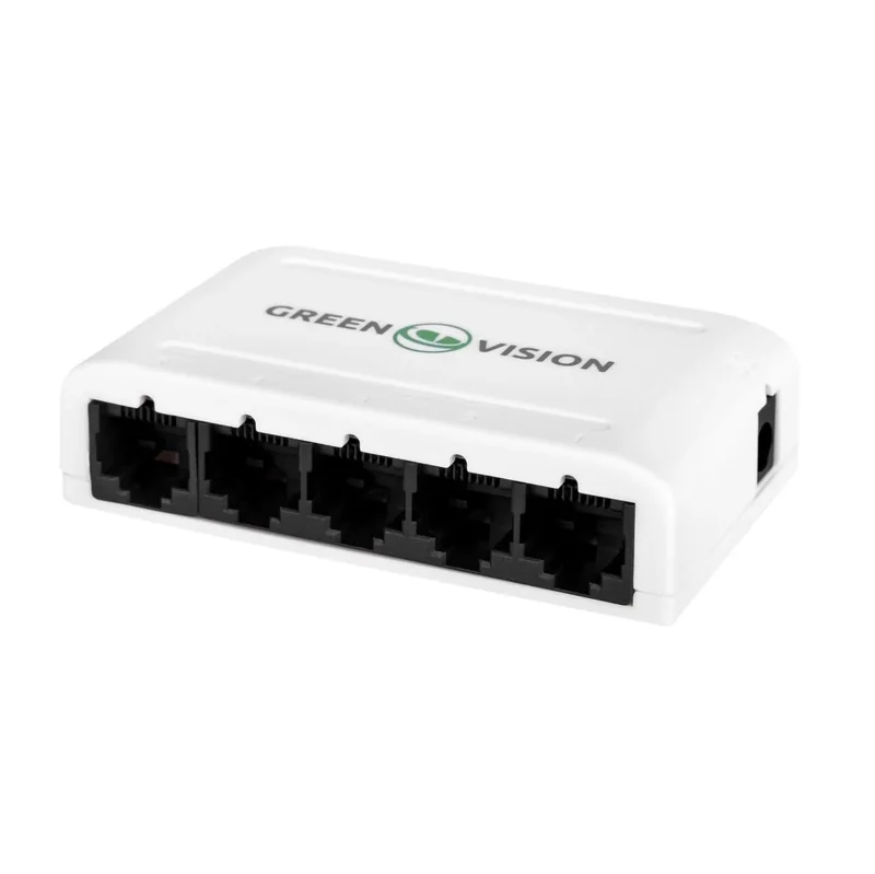 Комутатор мережевий GreenVision GV-001-H-05P 5 портів RJ45