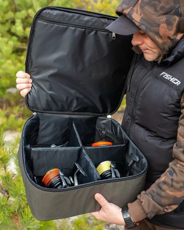 Чохол Fisher на 4 котушки 39×39×14 см жорсткий