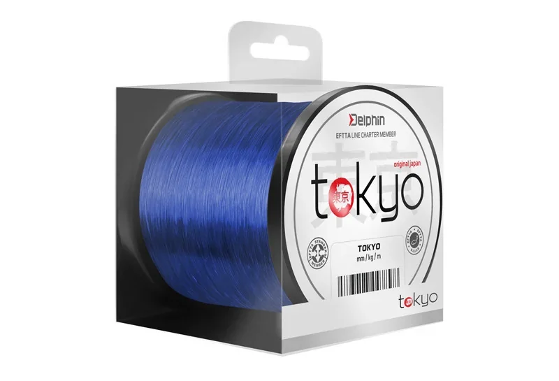 Волосінь Delphin TOKYO 0,33 мм 18 lb, 1100 м, синя