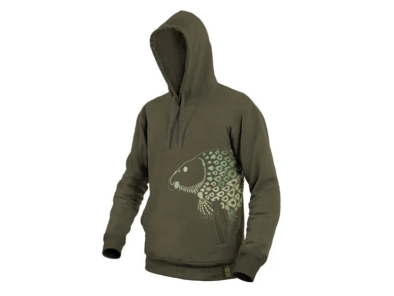 Толстовка з капюшоном Delphin TACKLE Carp р.L, темно-зелена